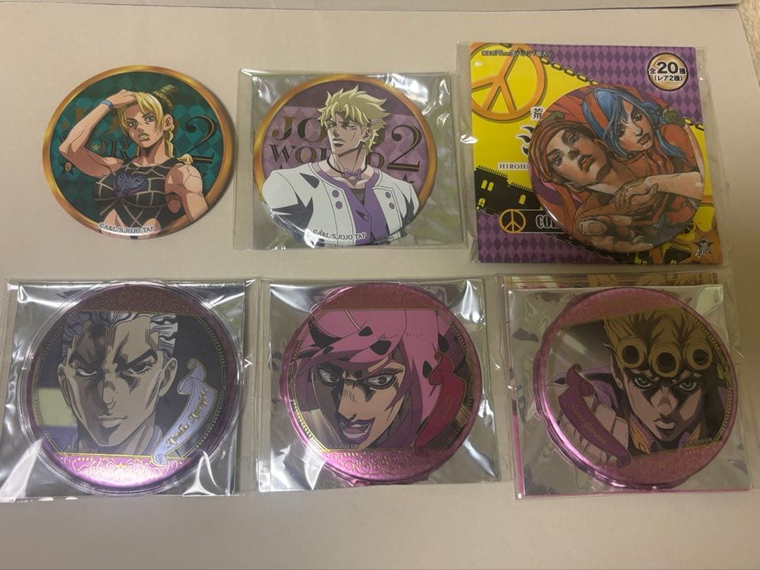 ジョジョの奇妙な冒険　キャラクター ピンバッジ 6個セット