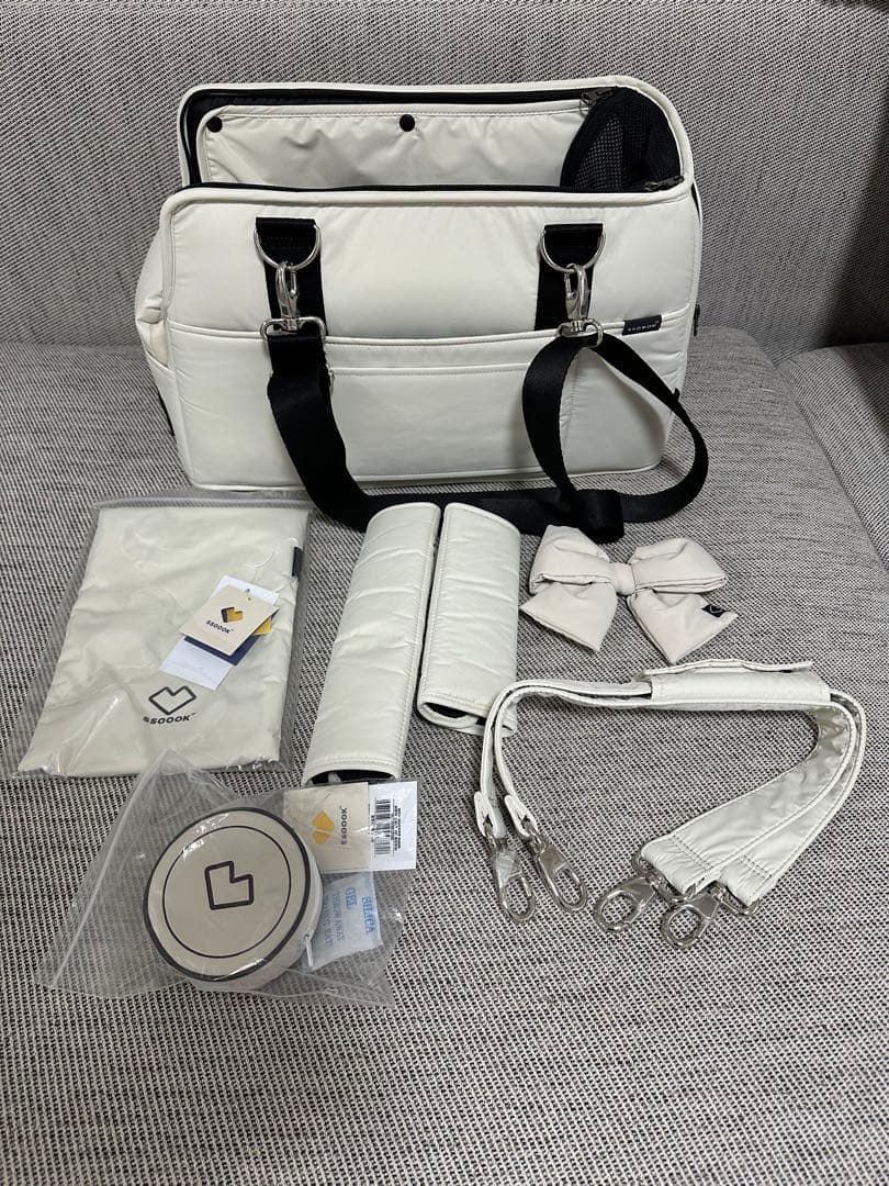 ssoook ペットキャリーバッグ beige M
