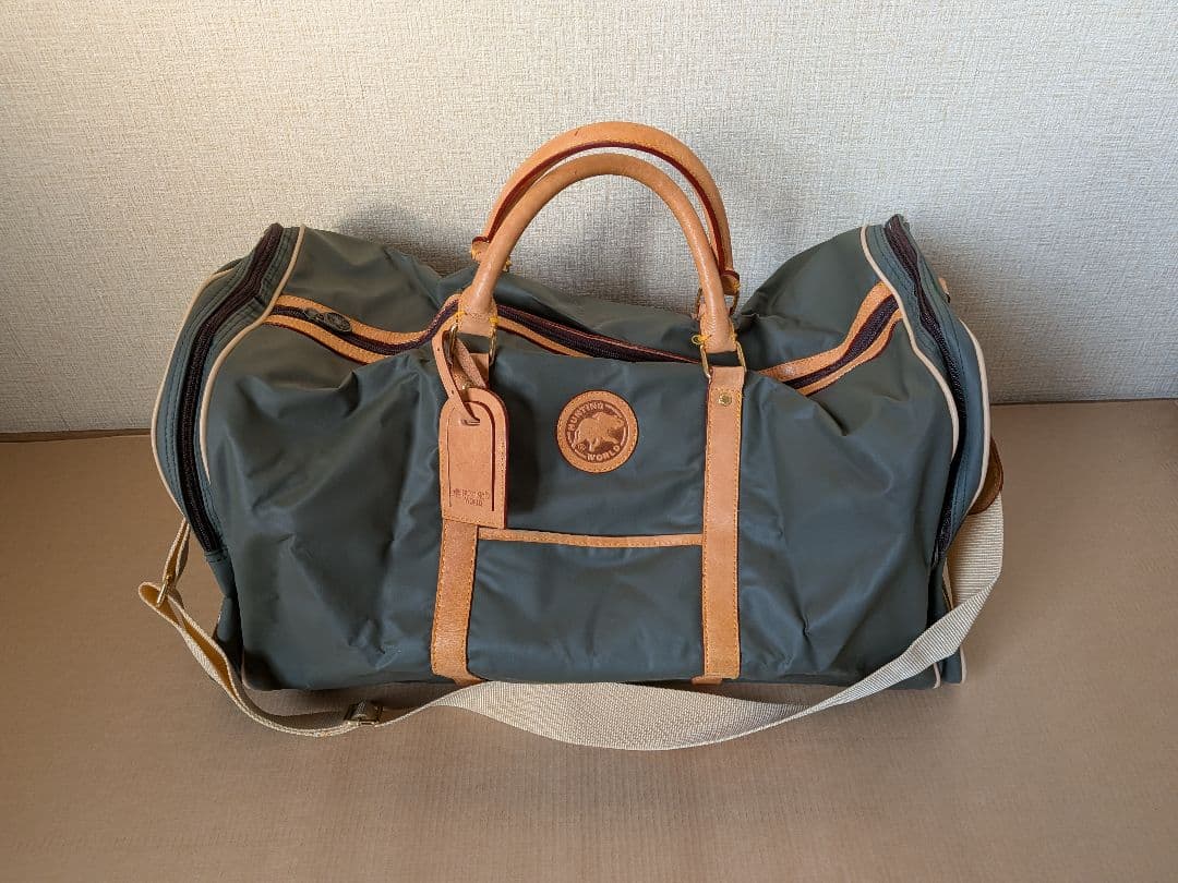 HUNTING WORLD ボストンバッグ グレー