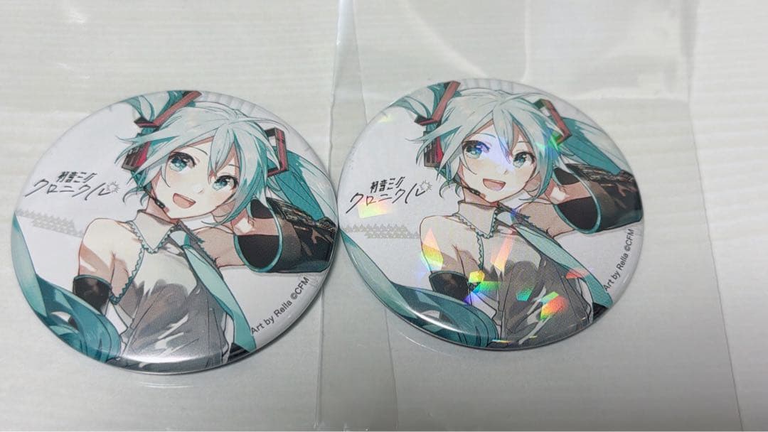 初音ミク クロニクル 缶バッジ 2個セット