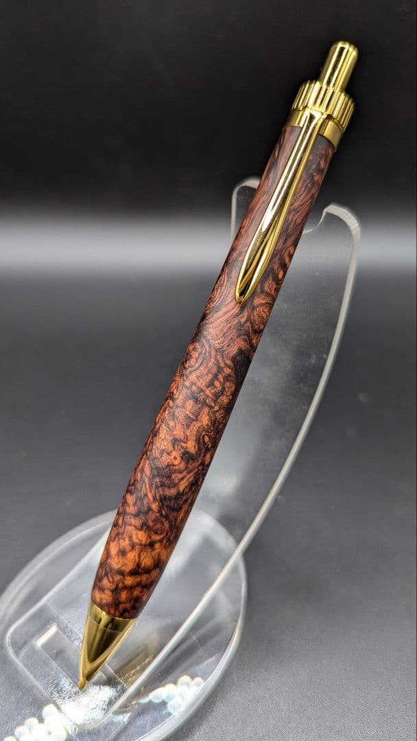 362ペン工房翌檜　超極上　ホンジュラスローズウッド瘤杢　木軸シャーペン