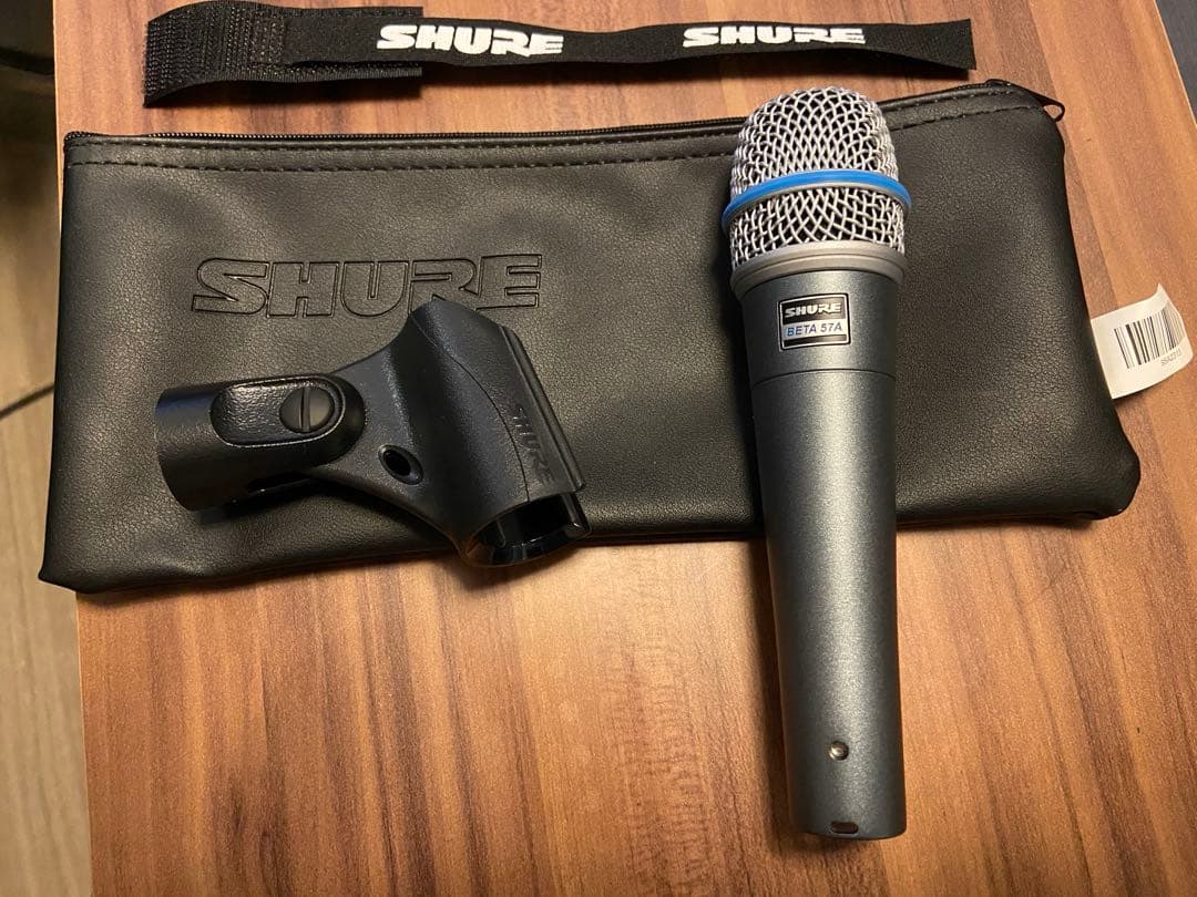 SHURE ダイナミックマイク 本体と付属品