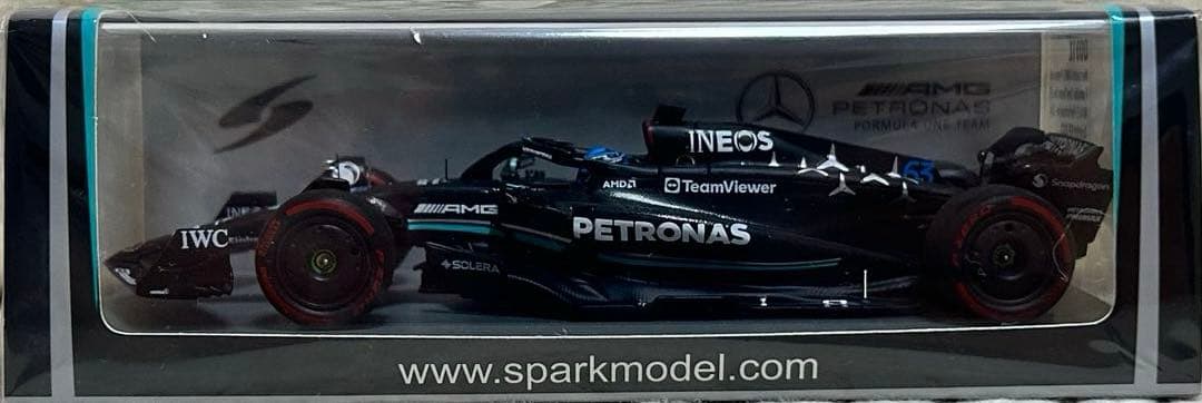 スパーク　1/43 メルセデス W14 G.ラッセル 2023 スペインGP3位