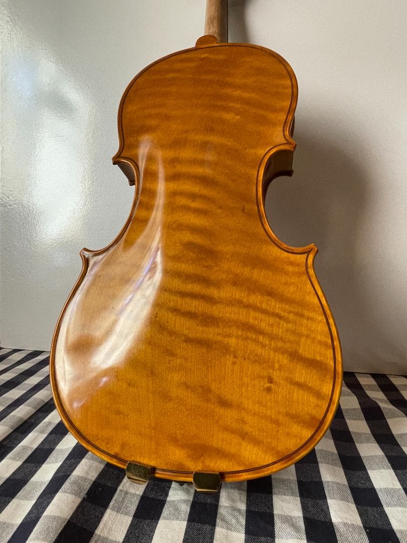 ノーラベル 手工品 バイオリン 美しいワンピースバック ４／４サイズ