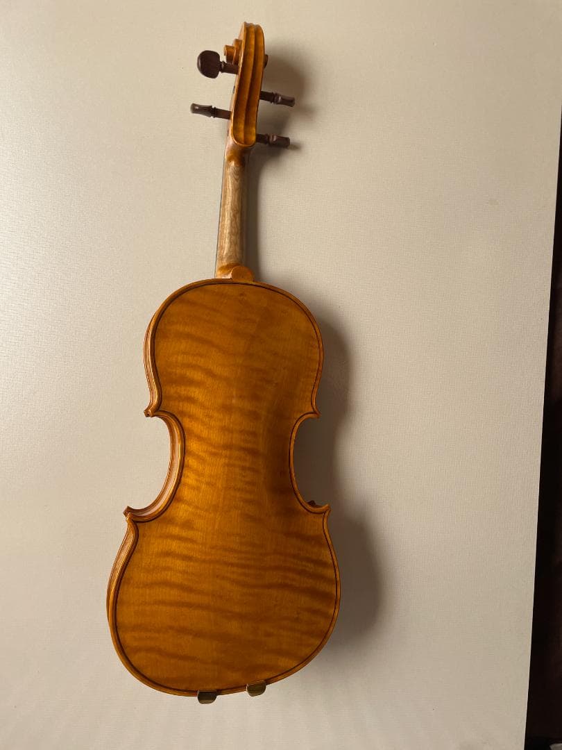 ノーラベル 手工品 バイオリン 美しいワンピースバック ４／４サイズ