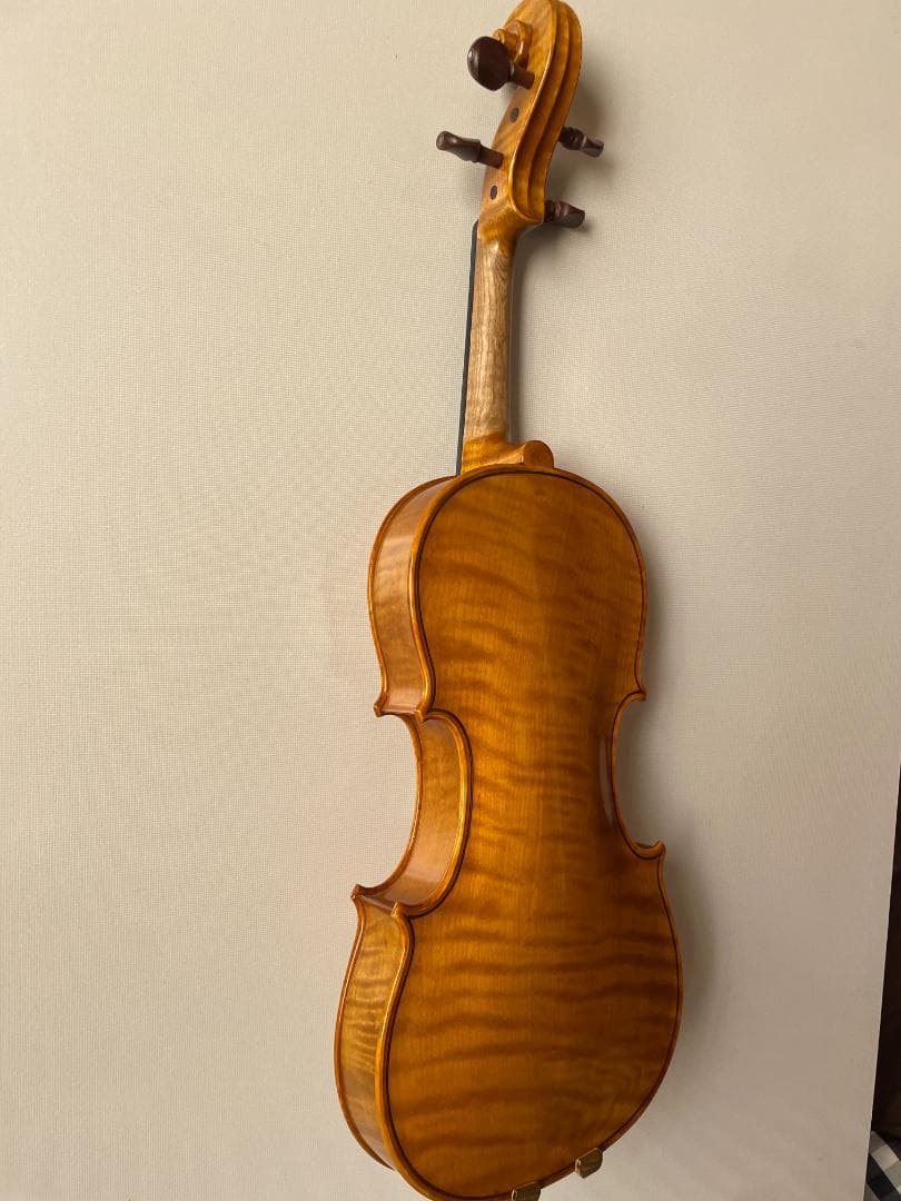 ノーラベル 手工品 バイオリン 美しいワンピースバック ４／４サイズ