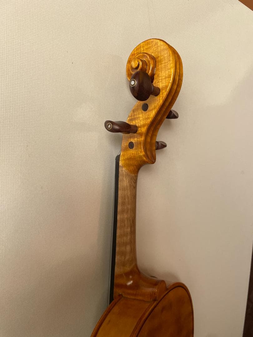 ノーラベル 手工品 バイオリン 美しいワンピースバック ４／４サイズ