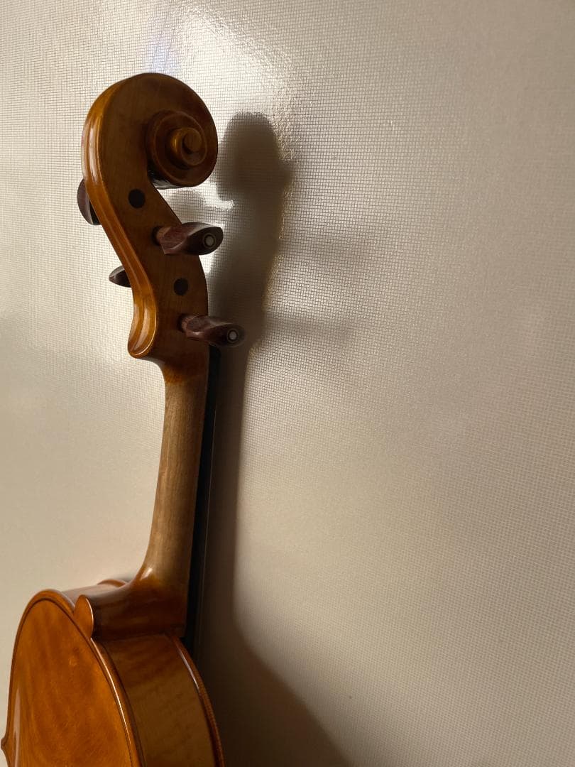 ノーラベル 手工品 バイオリン 美しいワンピースバック ４／４サイズ