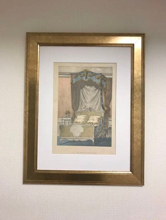 フランスアンティーク絵画♡ベッド♡フランスベッドルームに♡