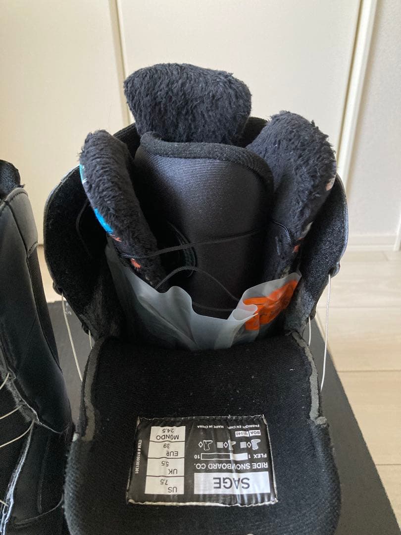 RIDE SAGE スノーボードブーツ ブラック女性用24.5cm