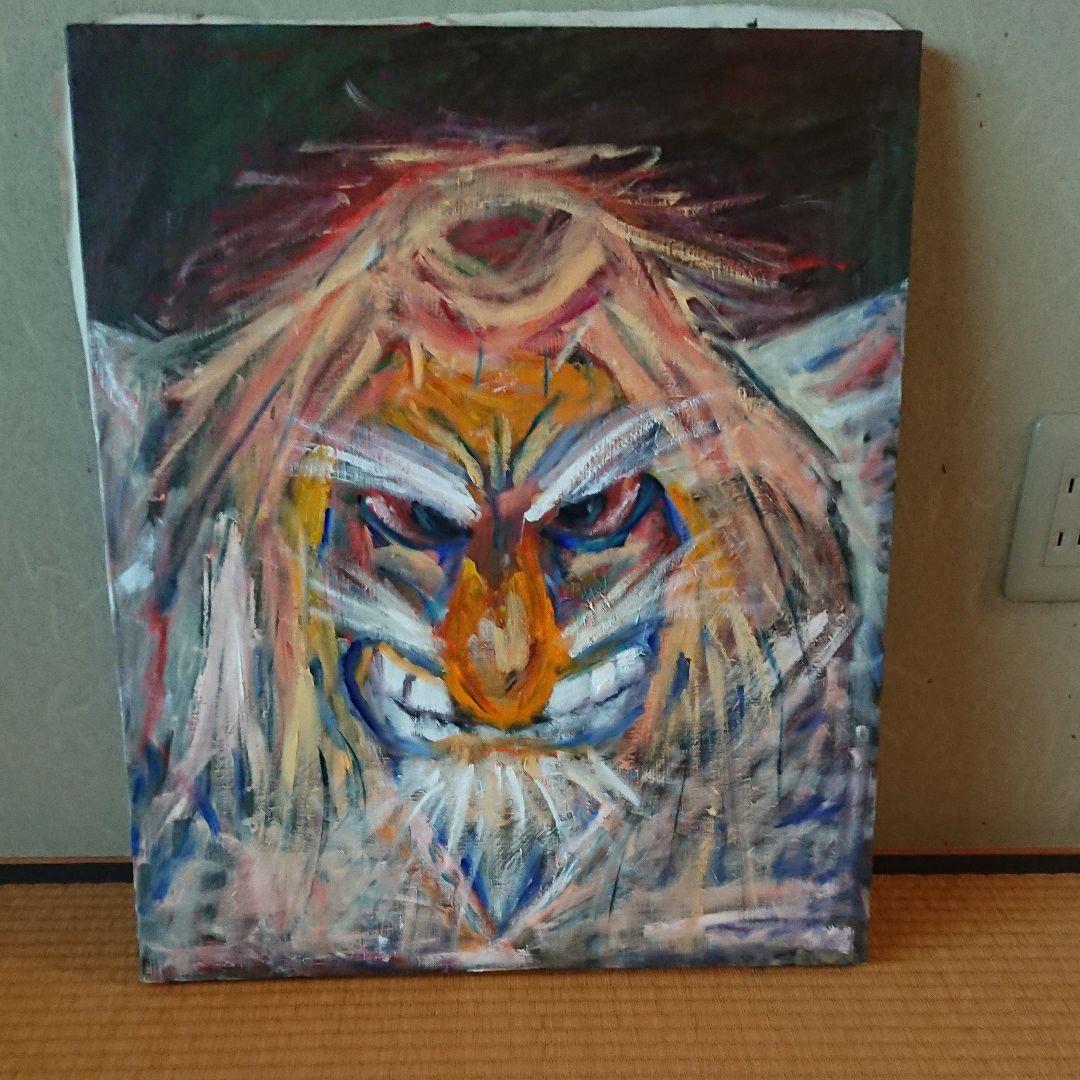 油絵(手力男神…力)