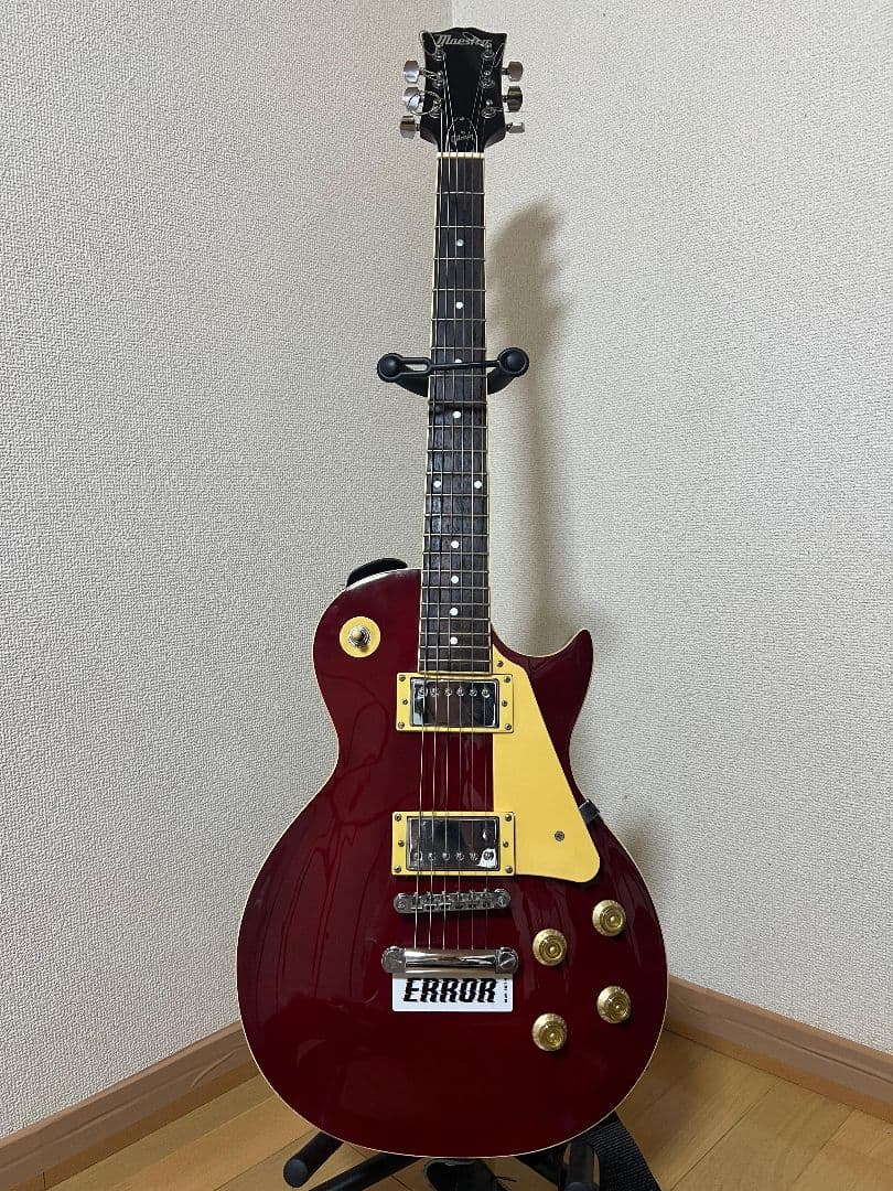 エレキギター レッド ハムバッカー レストパウルスタイル