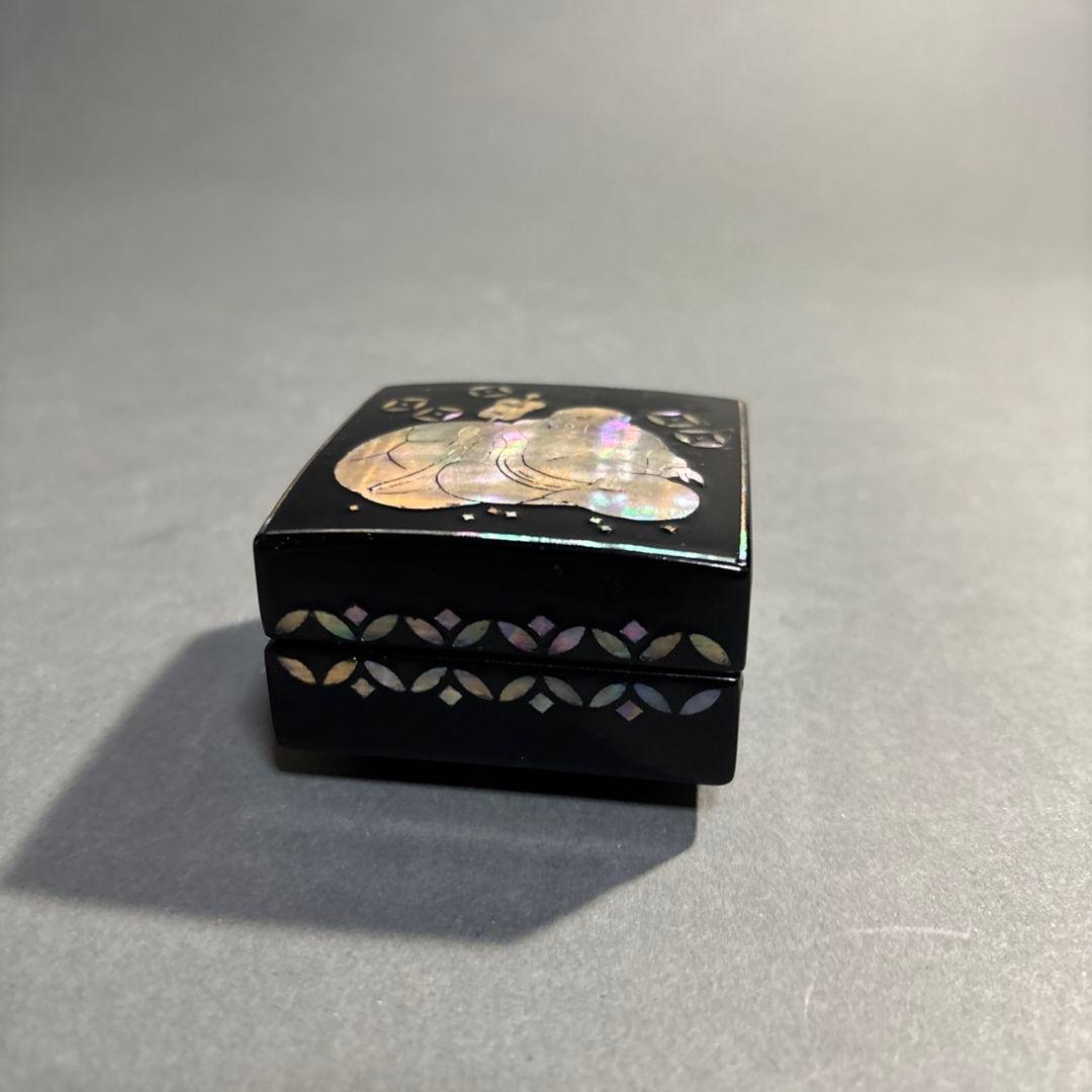 螺鈿　香合　貢山