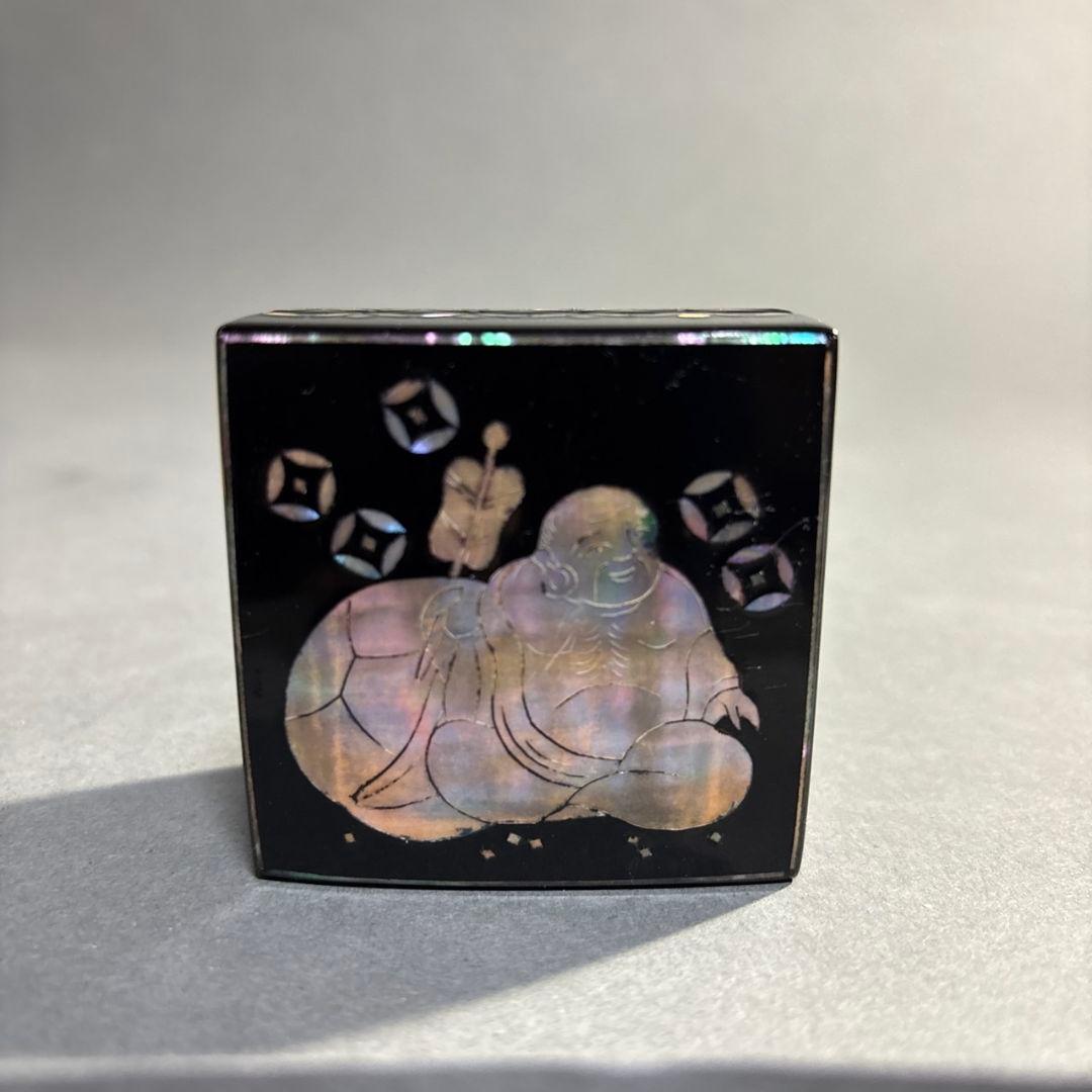 螺鈿　香合　貢山