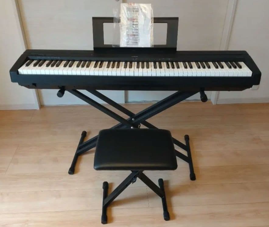 【手渡し限定】2021年製 ヤマハ P-45B Xスタンド イス 一式