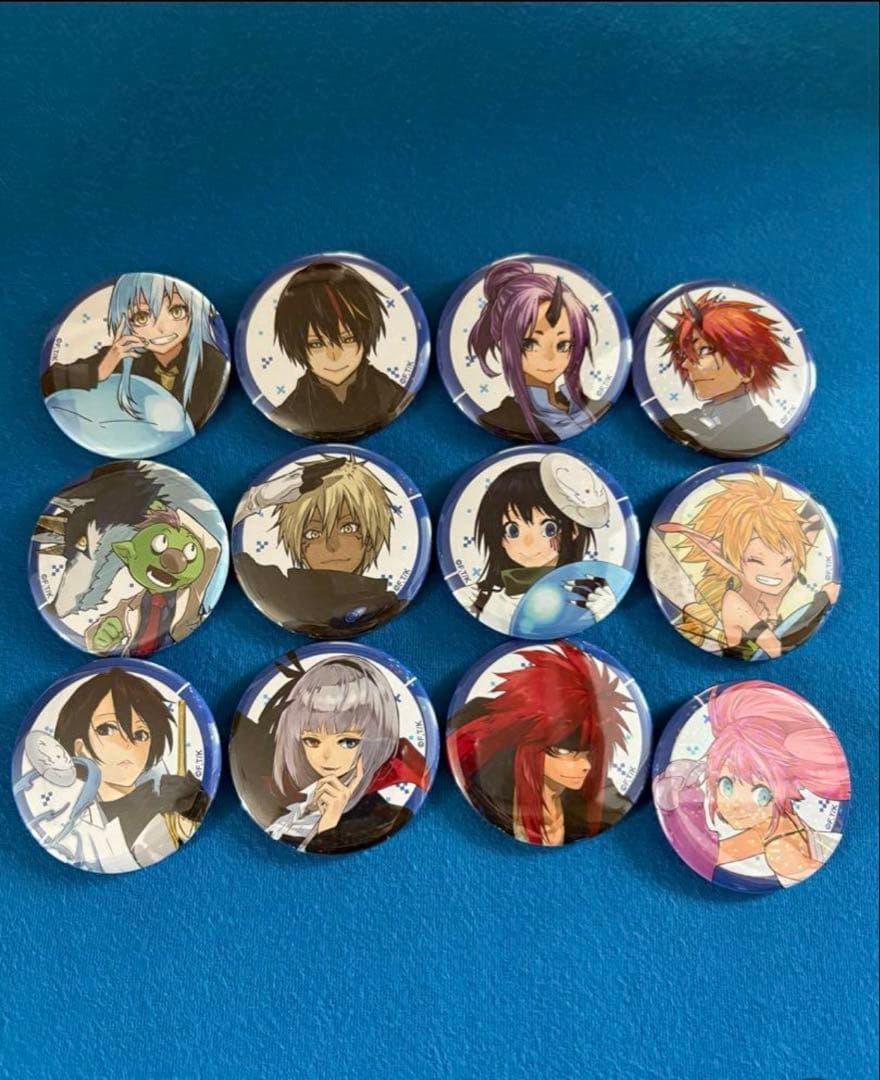 転生したらスライムだった件　缶バッジ　コンプリート　リムル　ミリム　ディアブロ