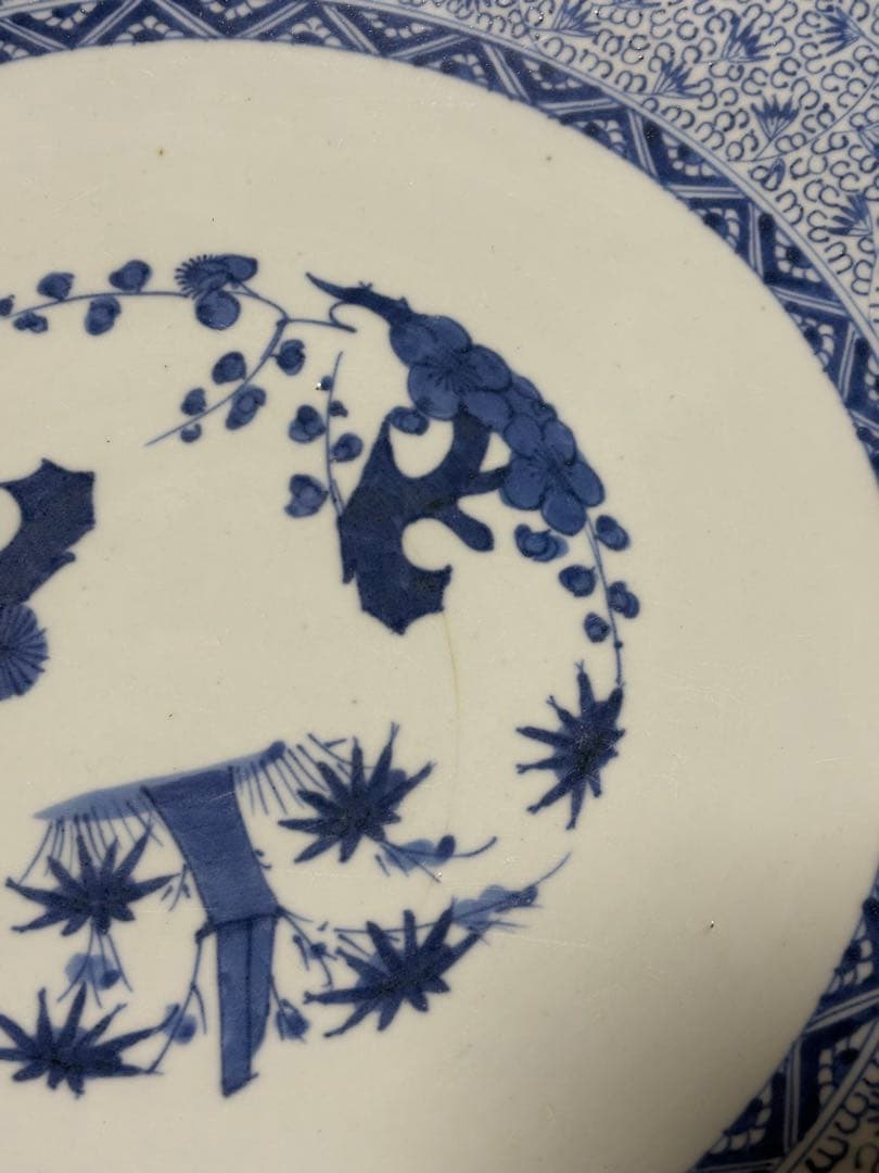 伊万里焼　大皿　微塵唐草　46㎝