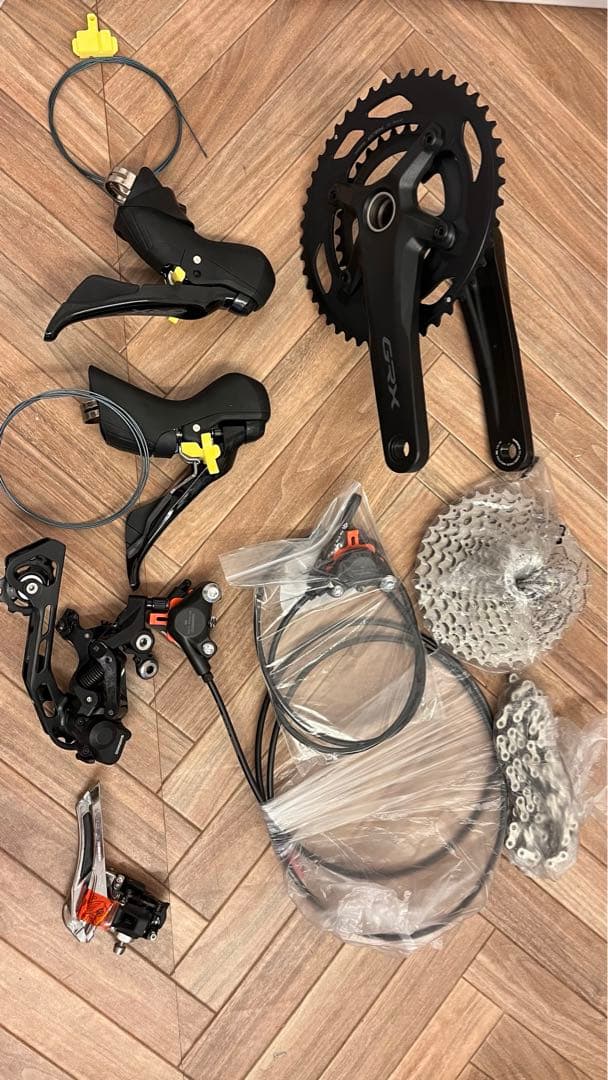 (完成車外し)シマノGRX 2×10s コンポ一式