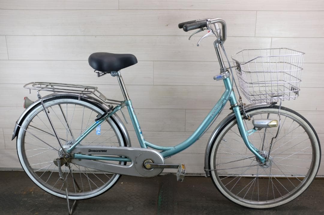 ブリヂストン製　軽快車　24インチ　シングル　ライト