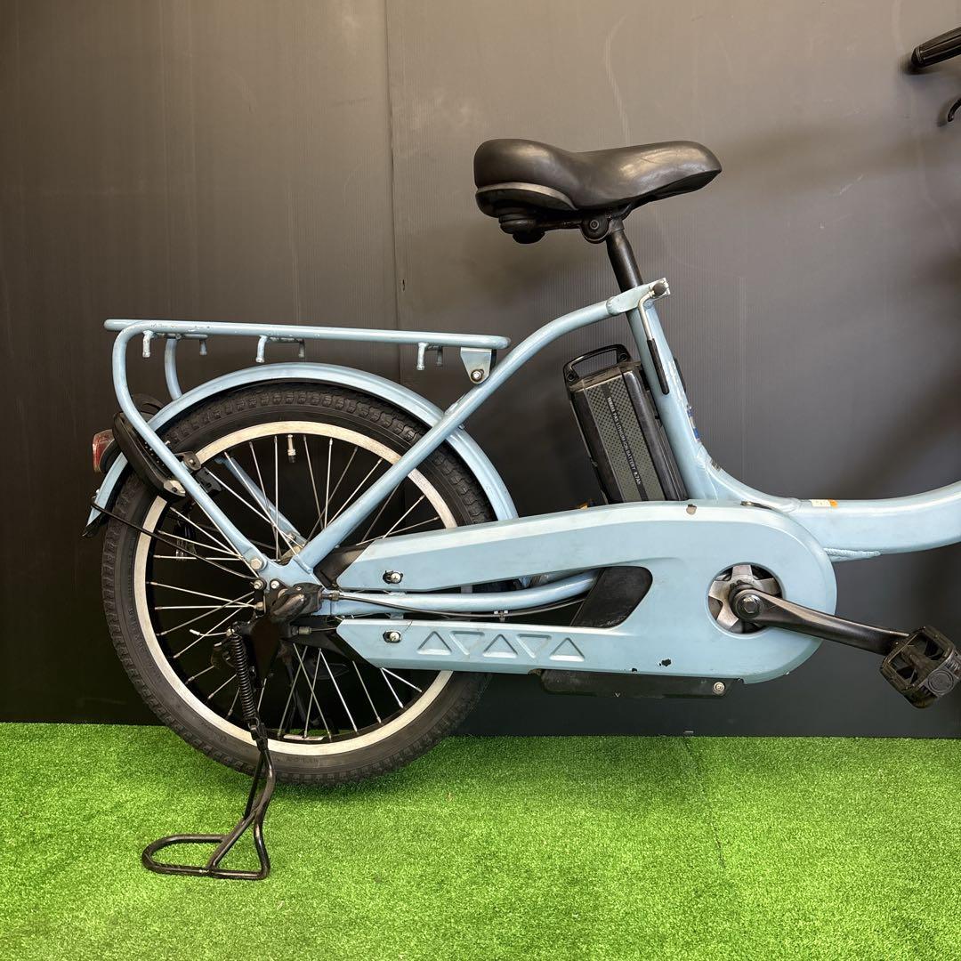 電動自転車 YAMAHA PAS Babby 水色 3人乗り対応 E