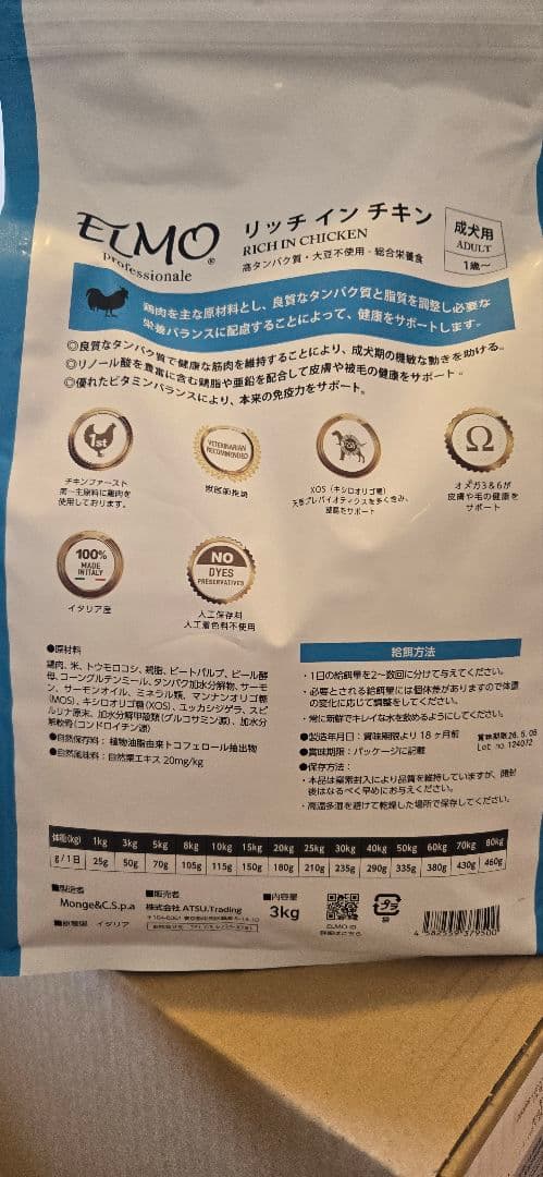 ELMO リッチインチキン ドライフード 7.6kg