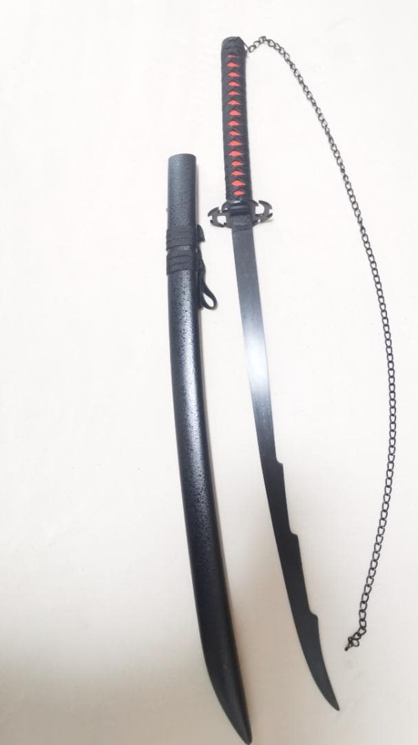 ブリーチ BLEACH 黒崎一護 斬魄刀 天鎖斬月 金属製 模造刀 コスプレ