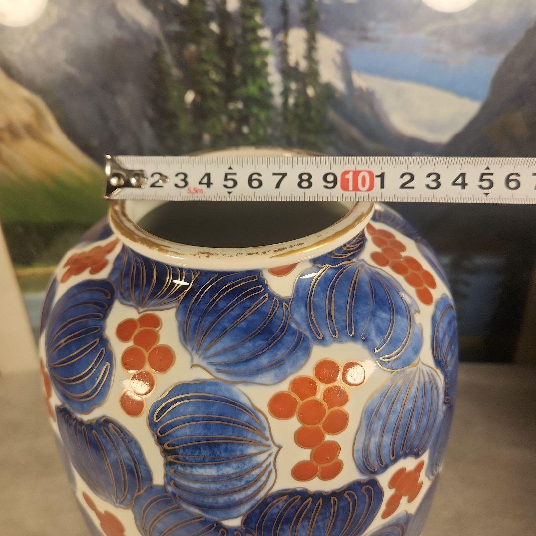 源六焼　富永源六　花瓶　明治期　骨董品