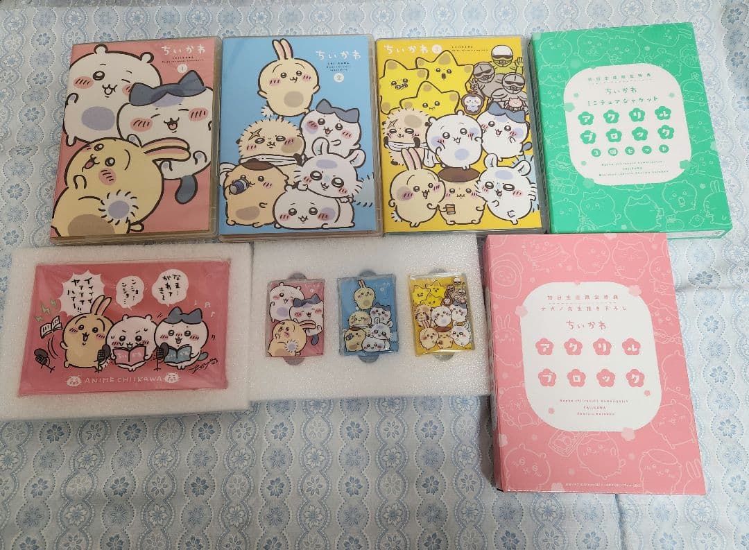 【5点セット】ちいかわ Blu-ray 1～3卷 特典 豪華版 アクリルブロック