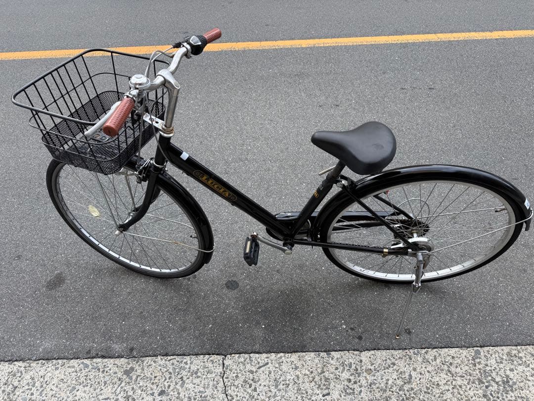 170 自転車 大阪市 【引取り限定】 美品 27インチ 変速付き