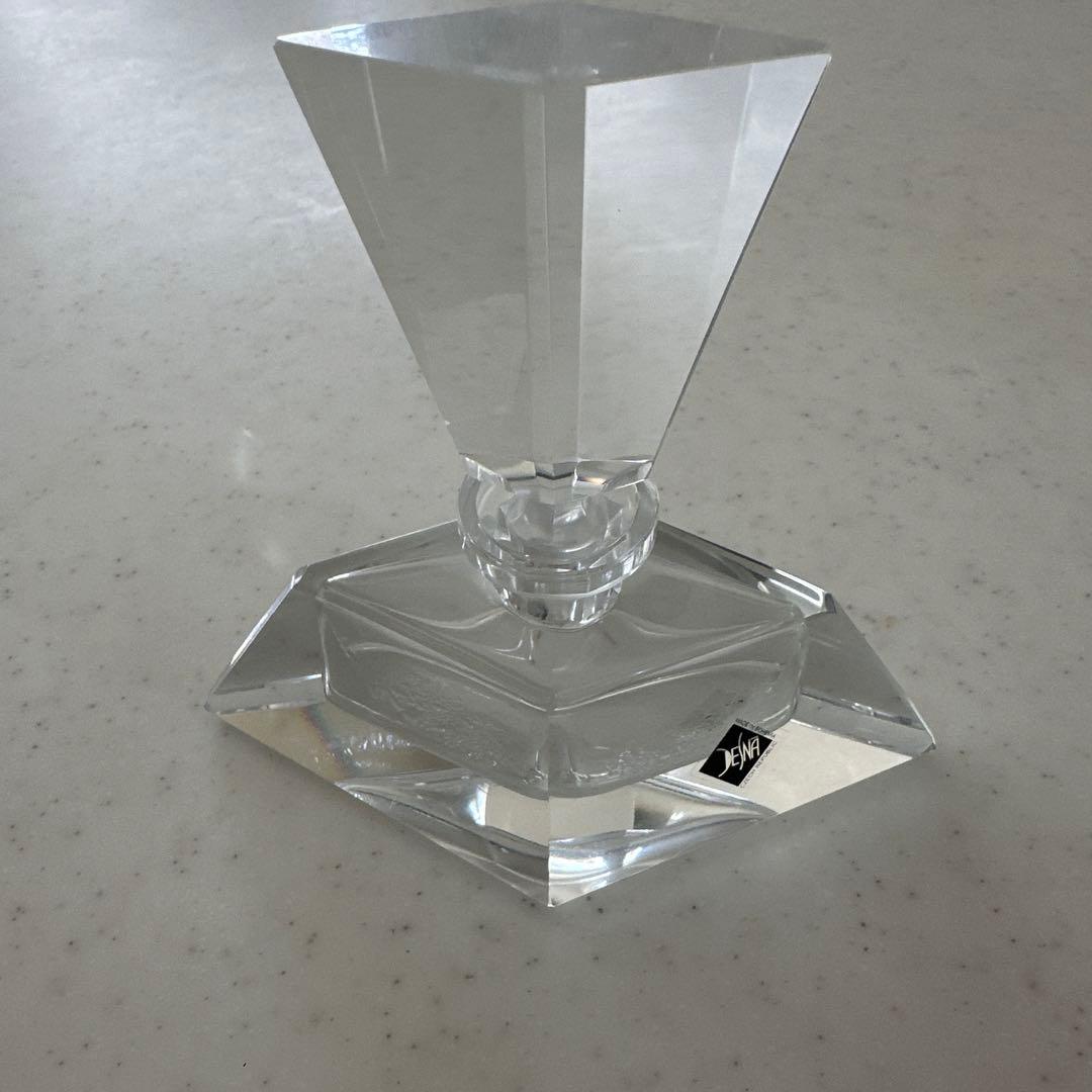 Desna Bohemia カットガラス香水瓶 刻印。