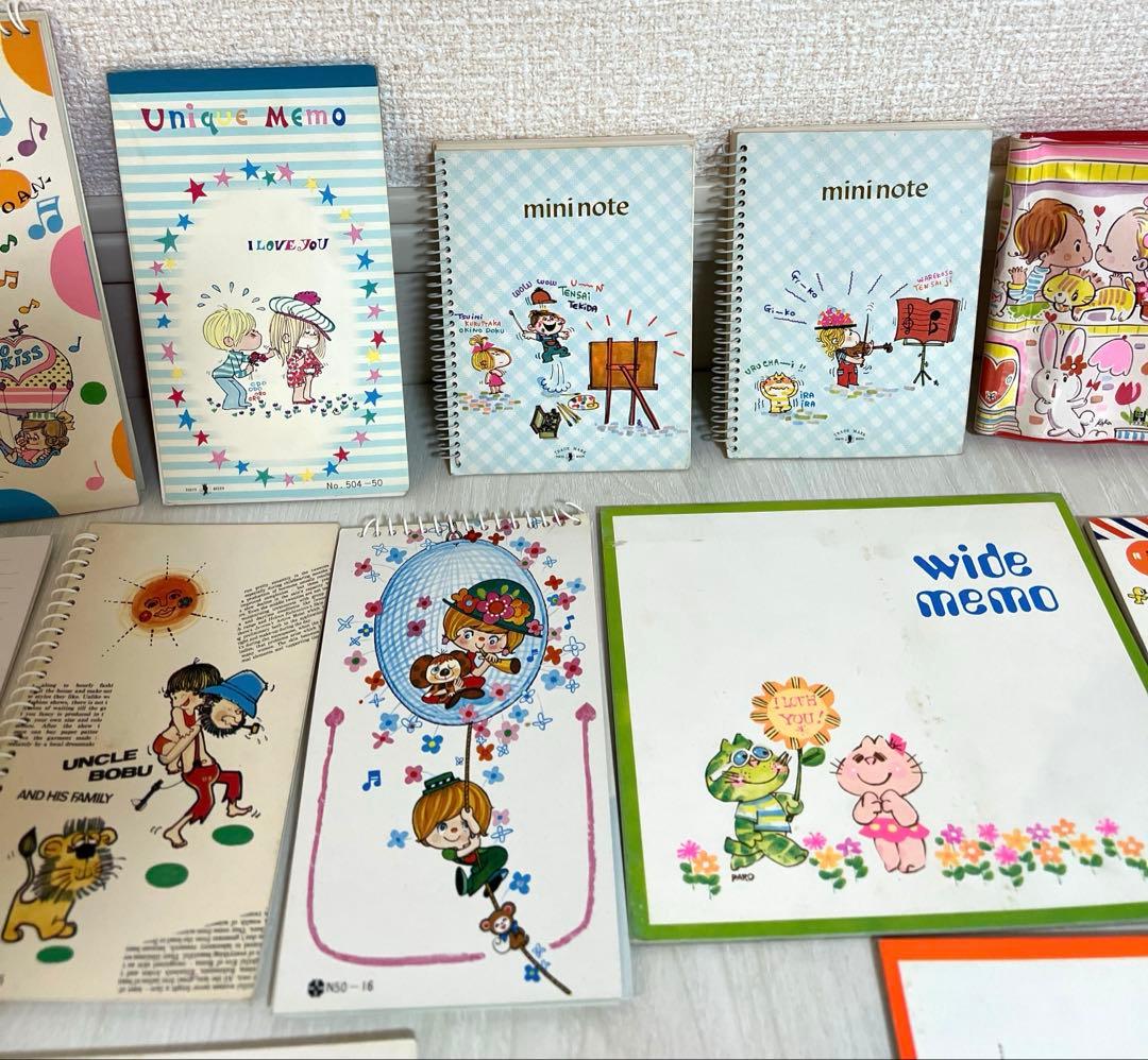 【即購入OK】昭和レトロ 当時物 メモ帳 まとめ売り水森亜土 サンリオ 他