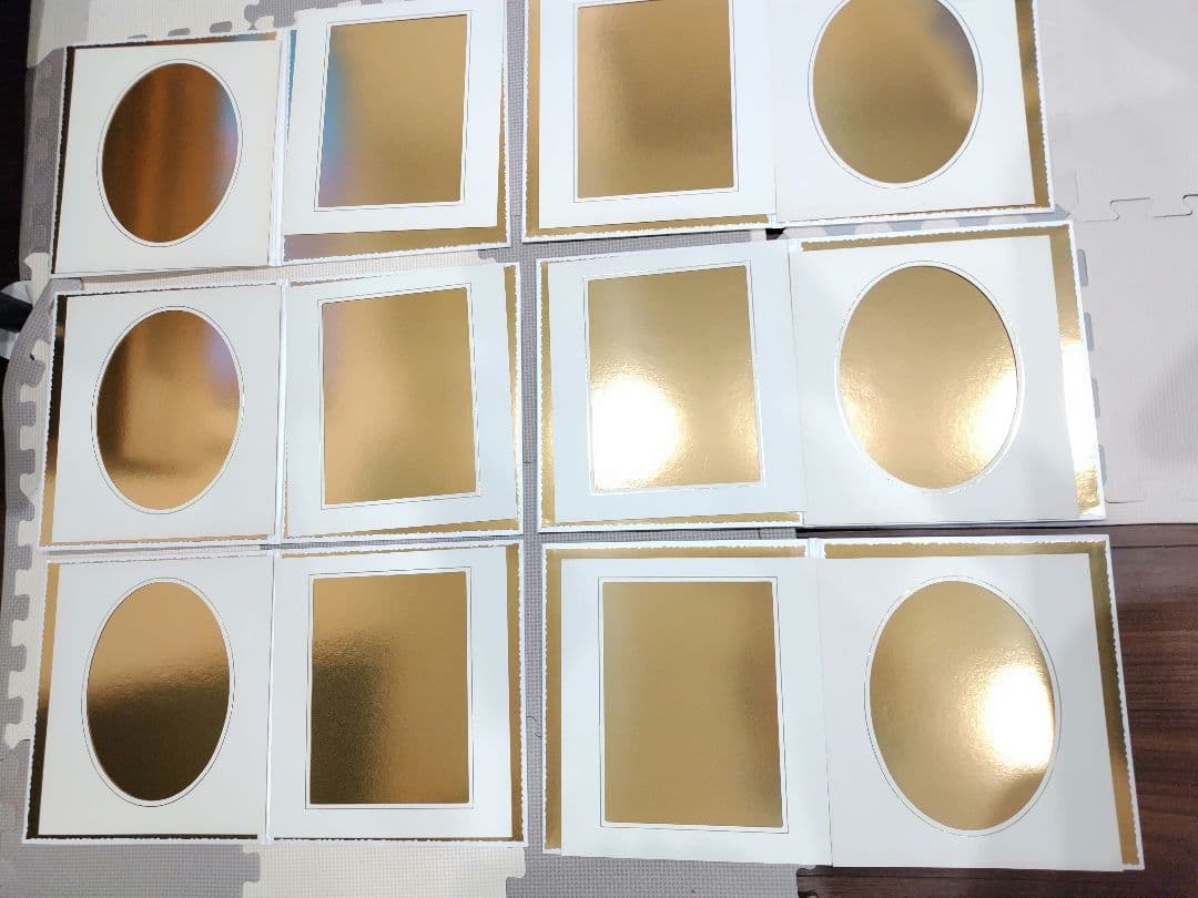 高級写真台紙　6冊セット　記念　アルバム　新品　白　2面