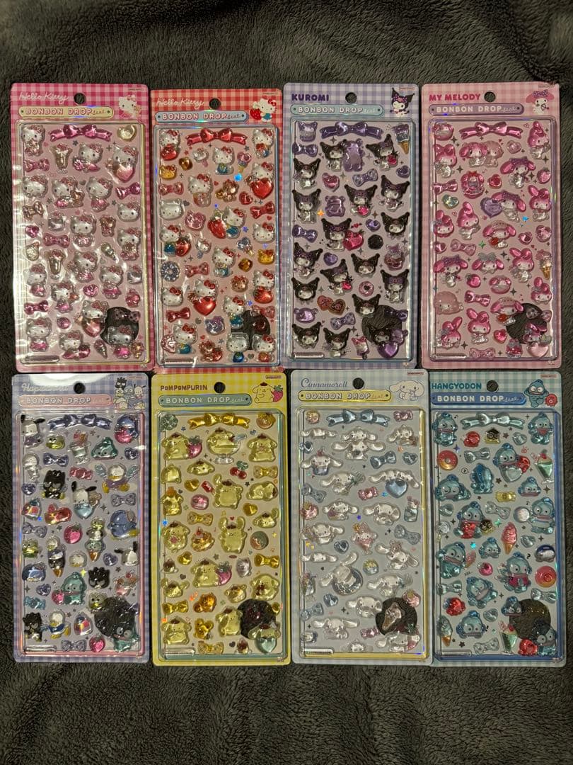 【確実正規品！！】2弾サンリオボンボンドロップシール 8セット