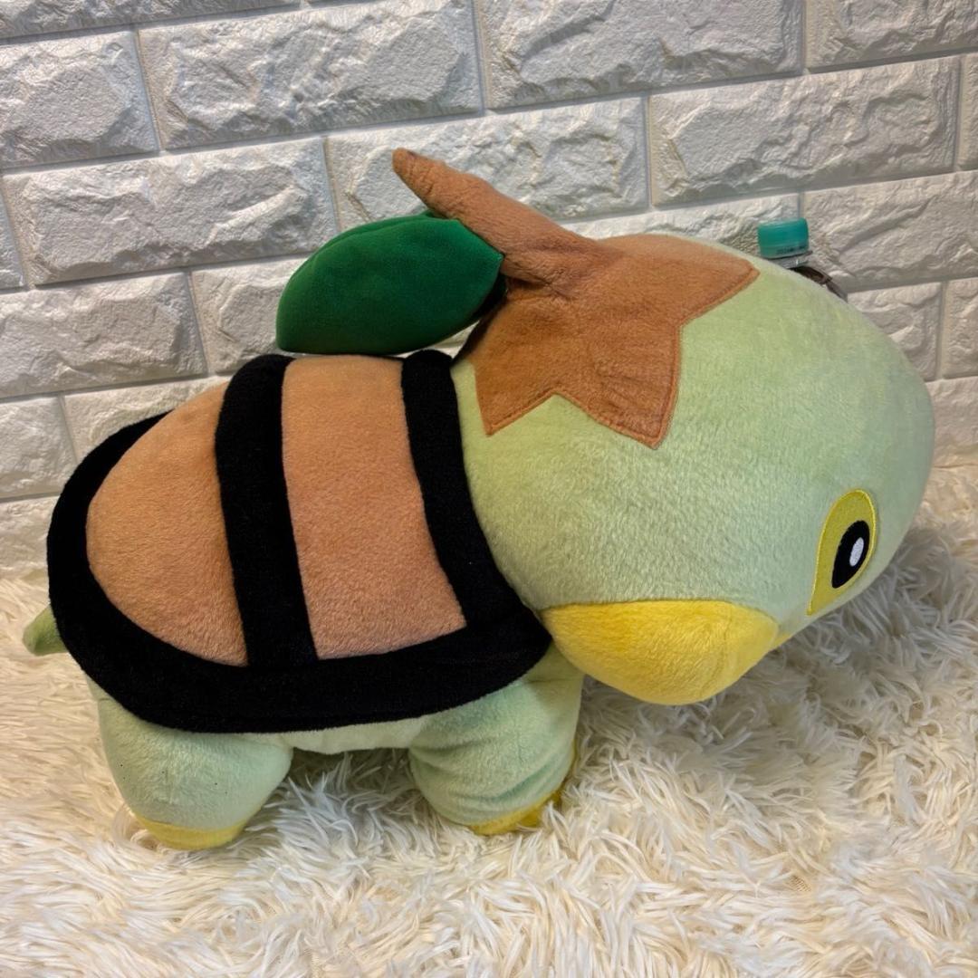 極美品　タカラトミー　ポケットモンスター　ナエトル　1/1　ぬいぐるみ　等身大