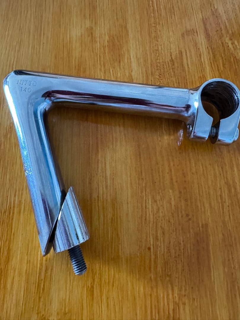 美品　日東　NJ-PRO クロモリ65°ステム　NJS刻印あり　140mm