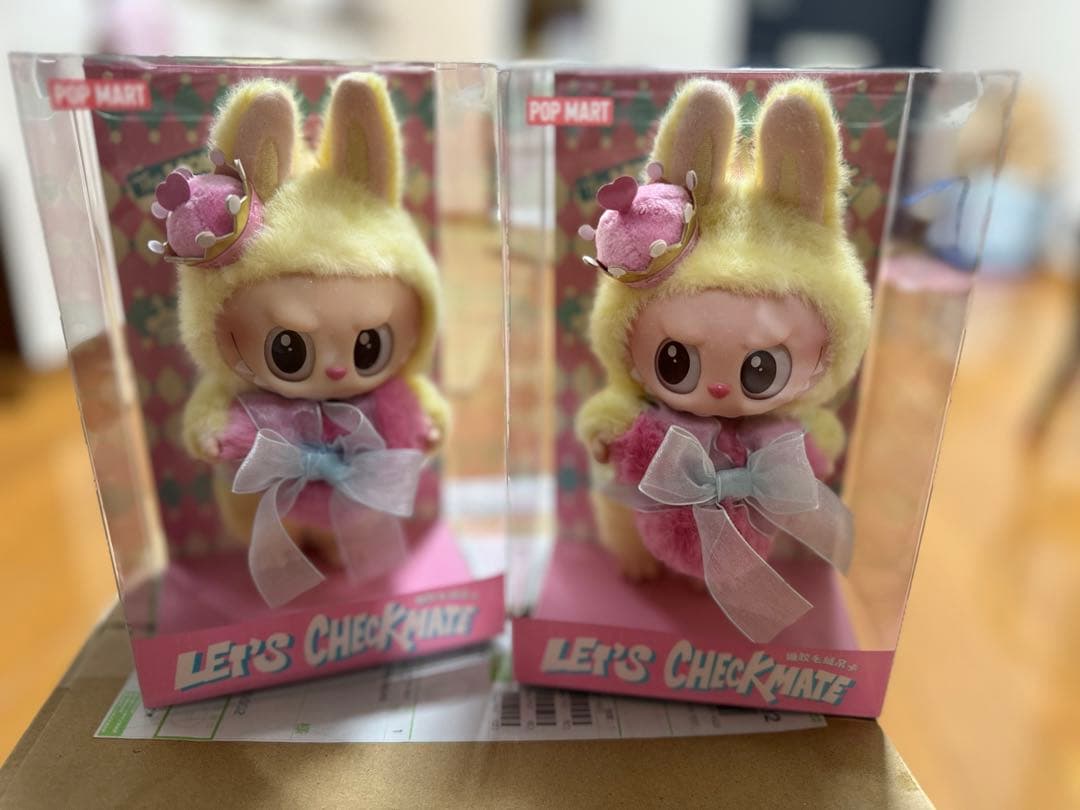 POPMART LET’S CHECKMATE LABUBU 2個
