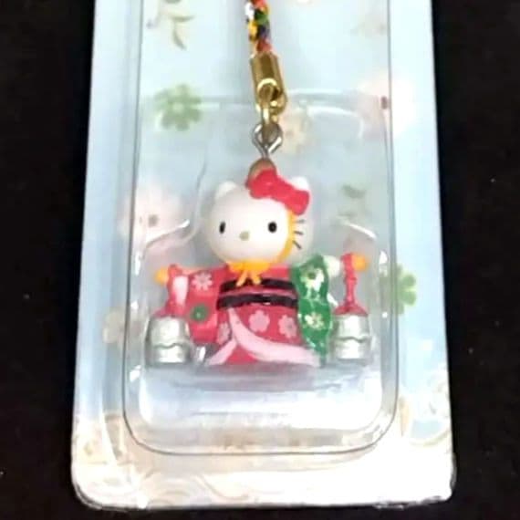 豪華根付 歌舞伎コレクションシリーズ 　汐汲　ハローキティ ストラップ サンリオ