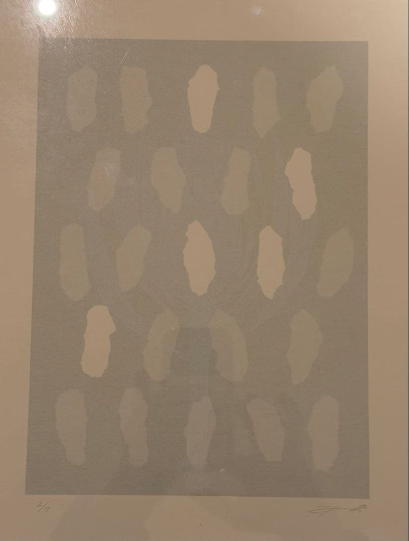 林里美「不可触」シルクスクリーン 版画 現代アート額装 123-1