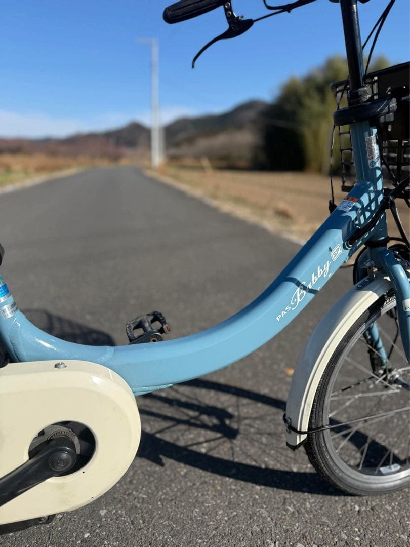 ヤマハ電動アシスト自転車 シティタイプ 青
