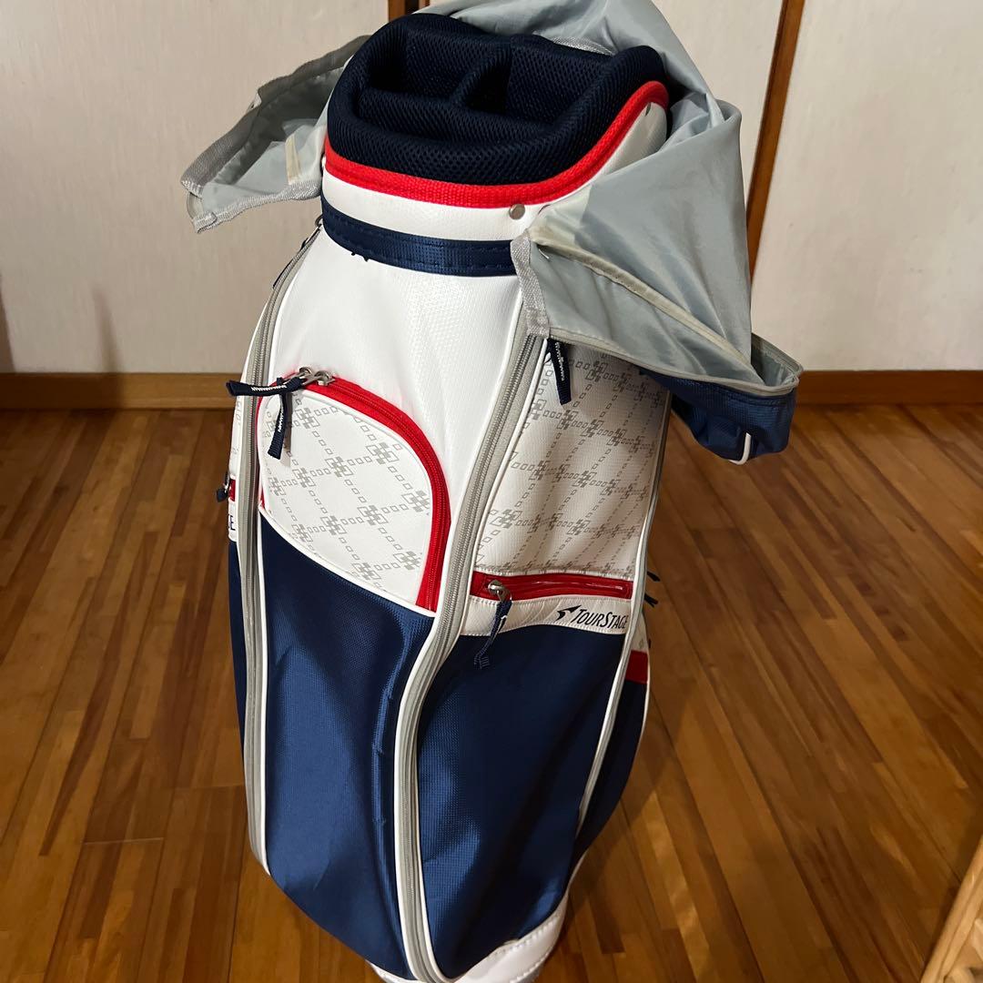ブリヂストンツアーステージキャディバッグ青