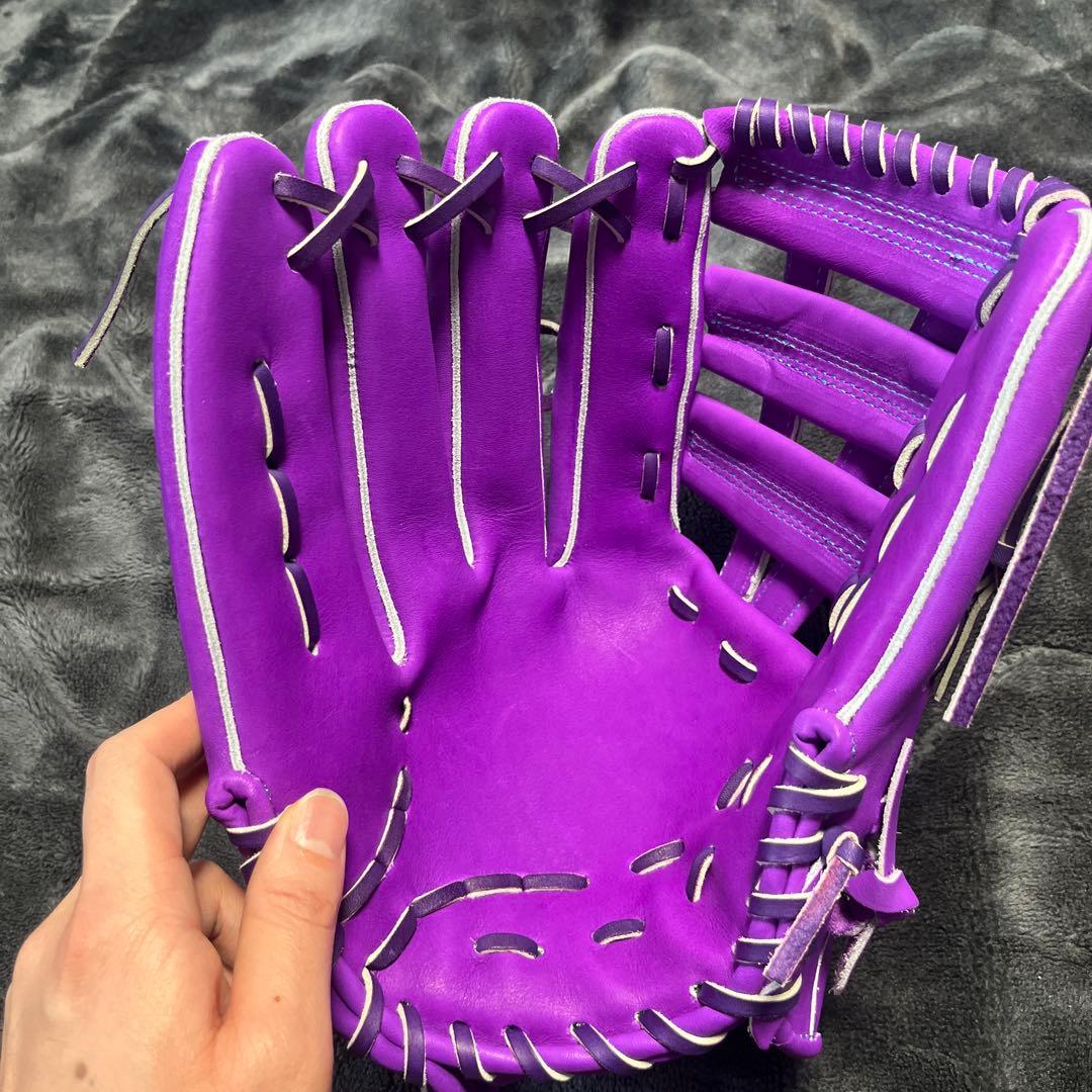 TAMAZAWA 軟式グローブ 紫色　左投げ