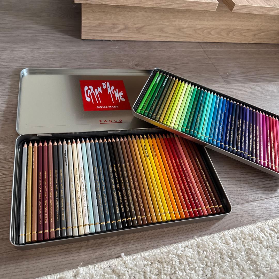 CARAN d'ACHE PABLO 油性色鉛筆 80色セット