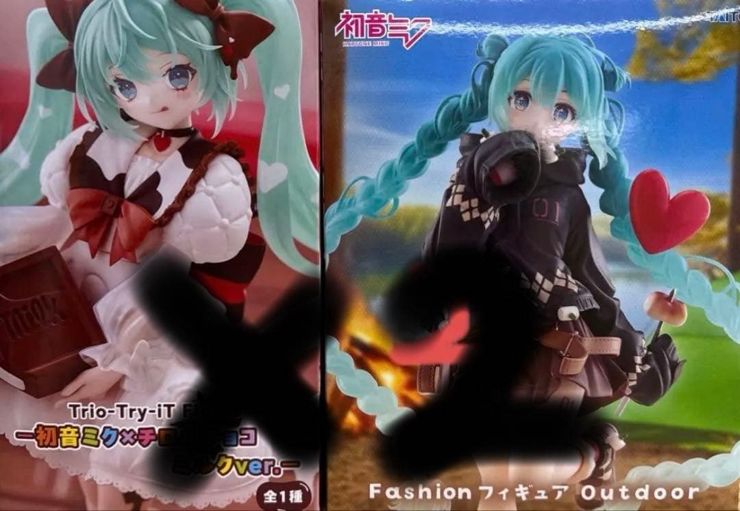 初音ミク Fashion Outdoor 初音ミク×チロルチョコ ミルク 6体