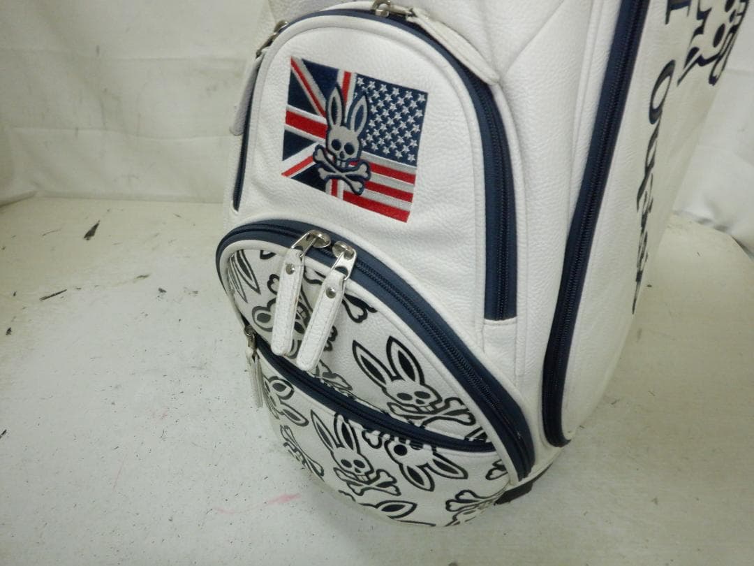 Psycho Bunny★サイコバニー★9.5型★カート(WH×BK 総柄)