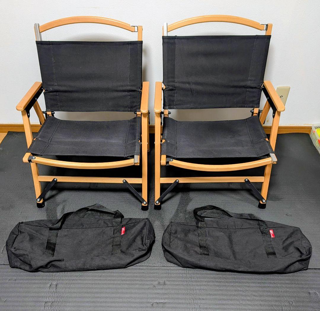 FIELDOOR フィールドア　アウトドアチェアー2個セット　キャンプチェアー