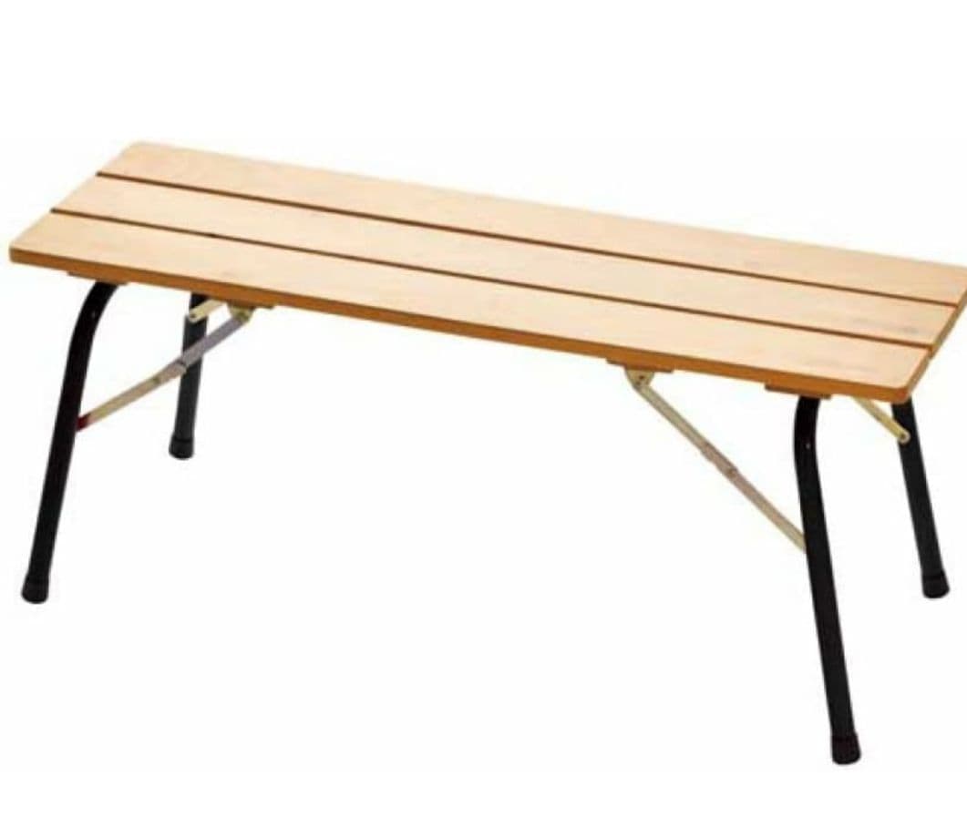 castelmerlino フォールディングウッドベンチ 100×30 BK 黒