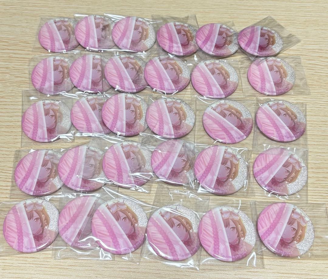 東雲絵名 グリッター缶バッジ30点