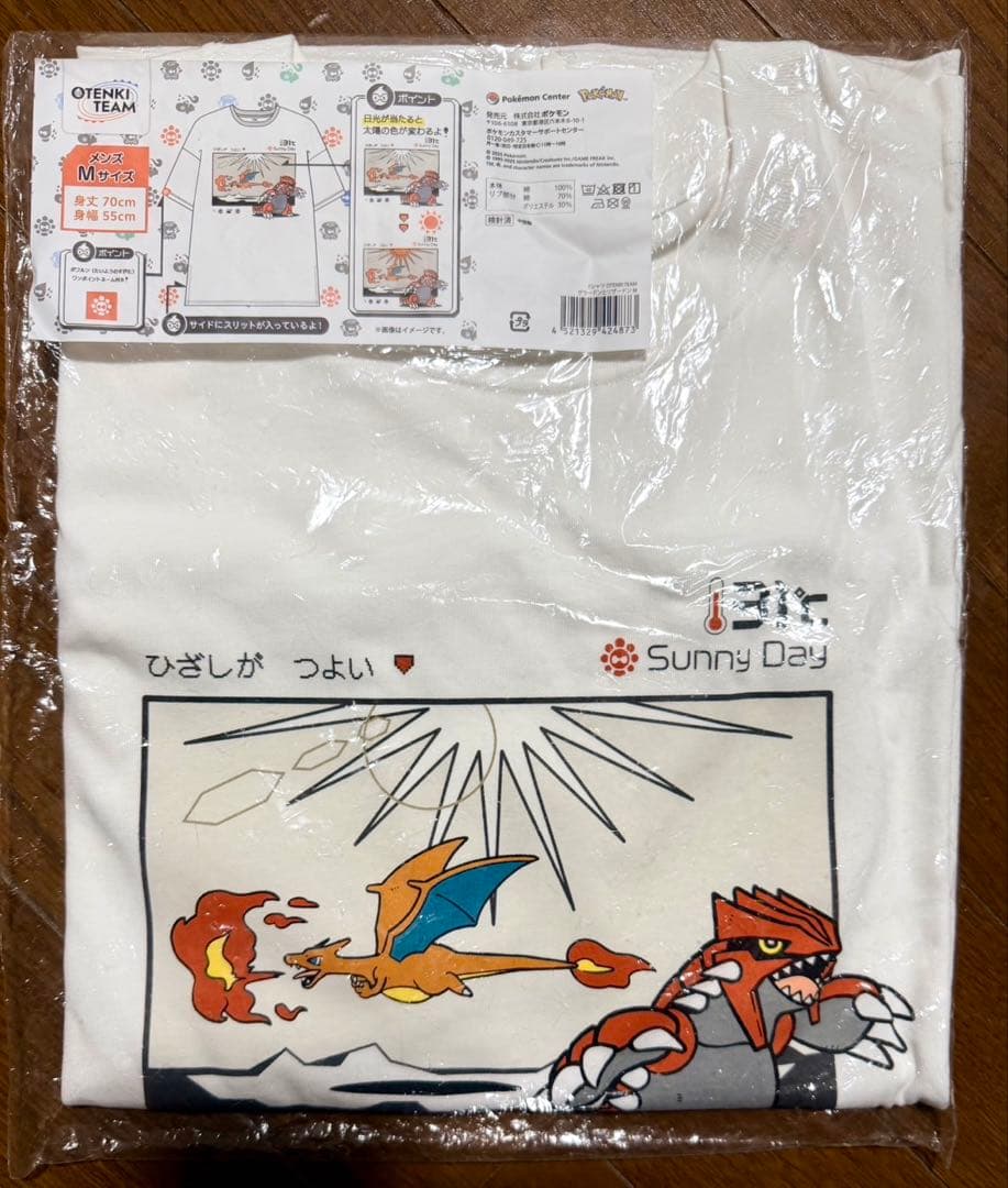 【新品未開封】ポケモンセンター Tシャツ お天気チーム OTENKI リザードン