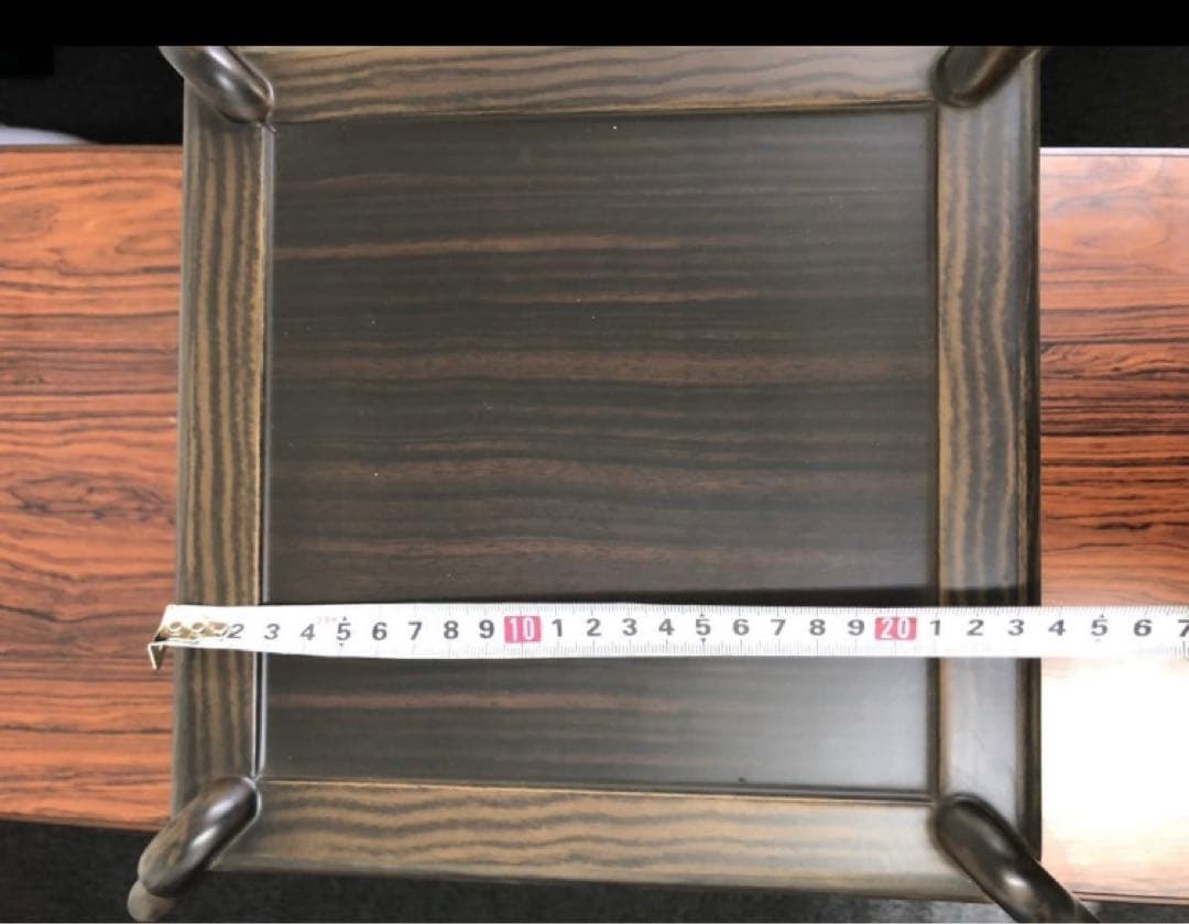 未使用！中卓　花台　香炉台　中国美術 唐木　アンティーク　レトロ　黒丹