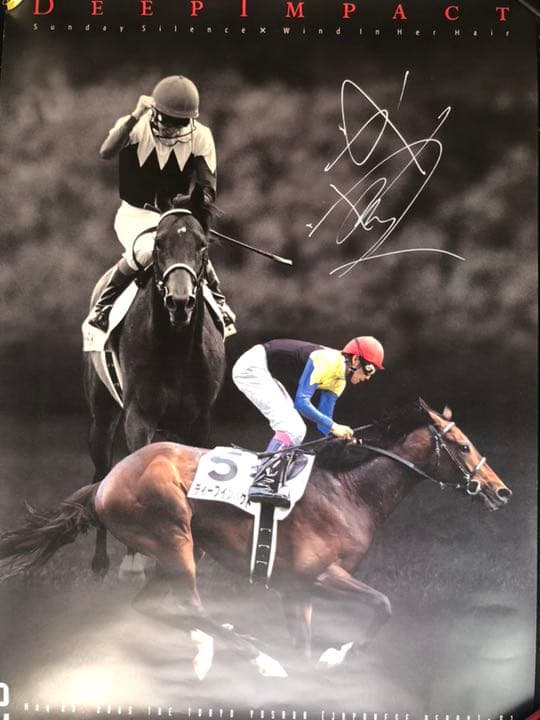 武豊直筆サイン入りディープインパクト  ポスター